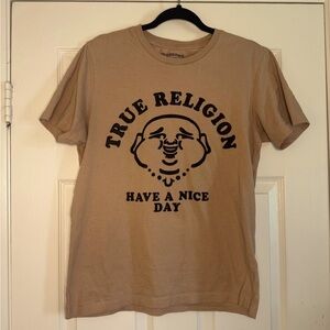 True Religion Tan Graphic T-Shirt
